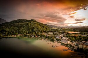 Klopeiner See Sonnenuntergang