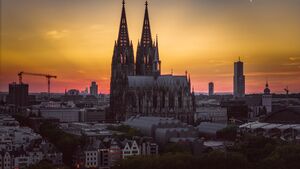 Kölner Dom Sonnenuntergang